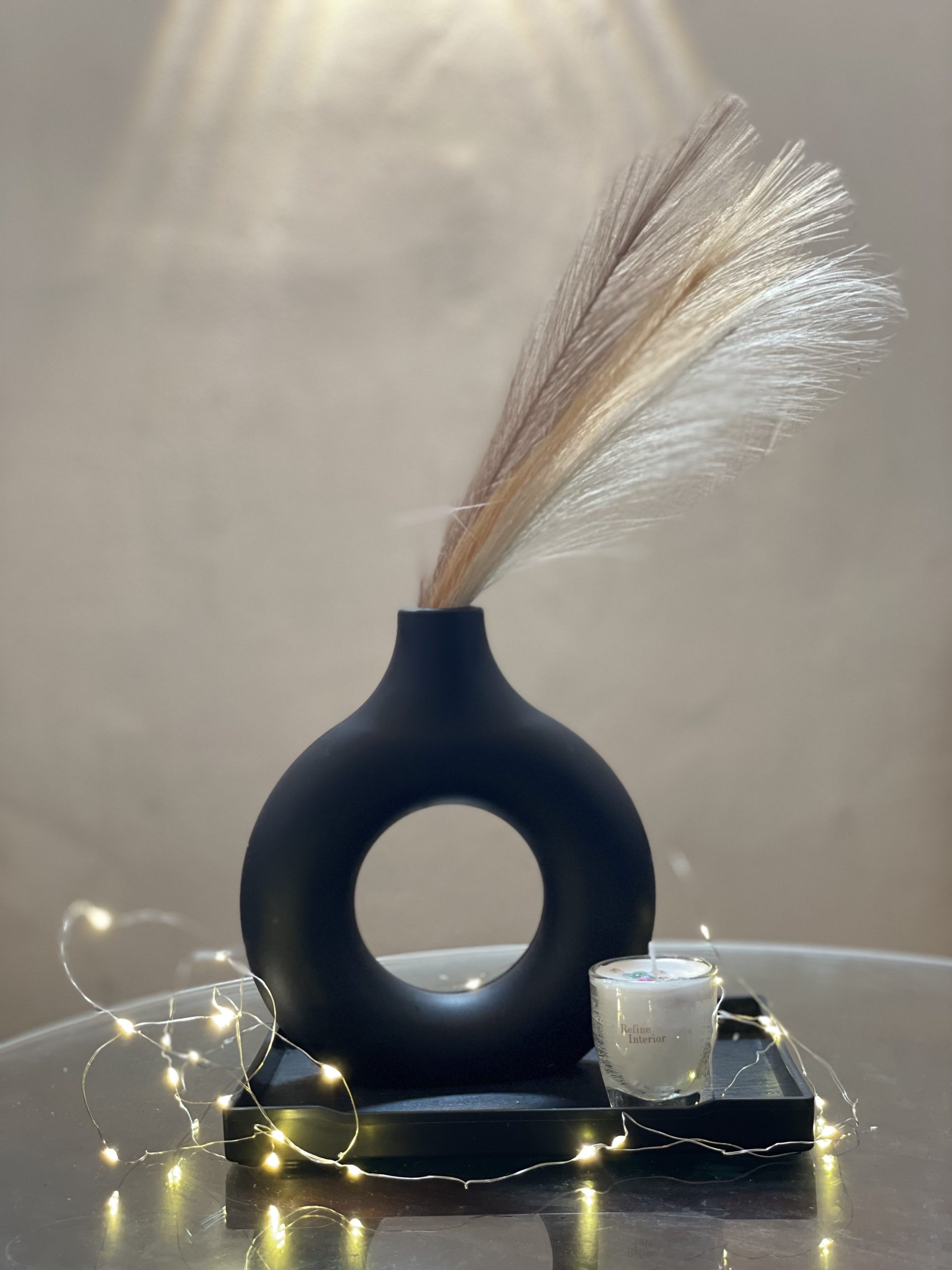 3D Bloom Ring Vase (Medium) with 3PCs Mix Breeze