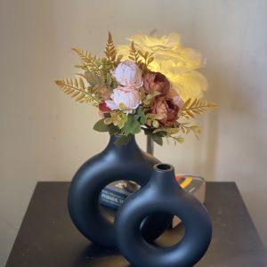 3D Bloom Ring Vase (L) with 2 Peony Petal Charm Bunches